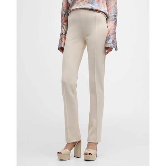 Rosetta Getty Pull On Stovepipe Pants in Parchment Large New Womens Trousers - Picture 12 of 12